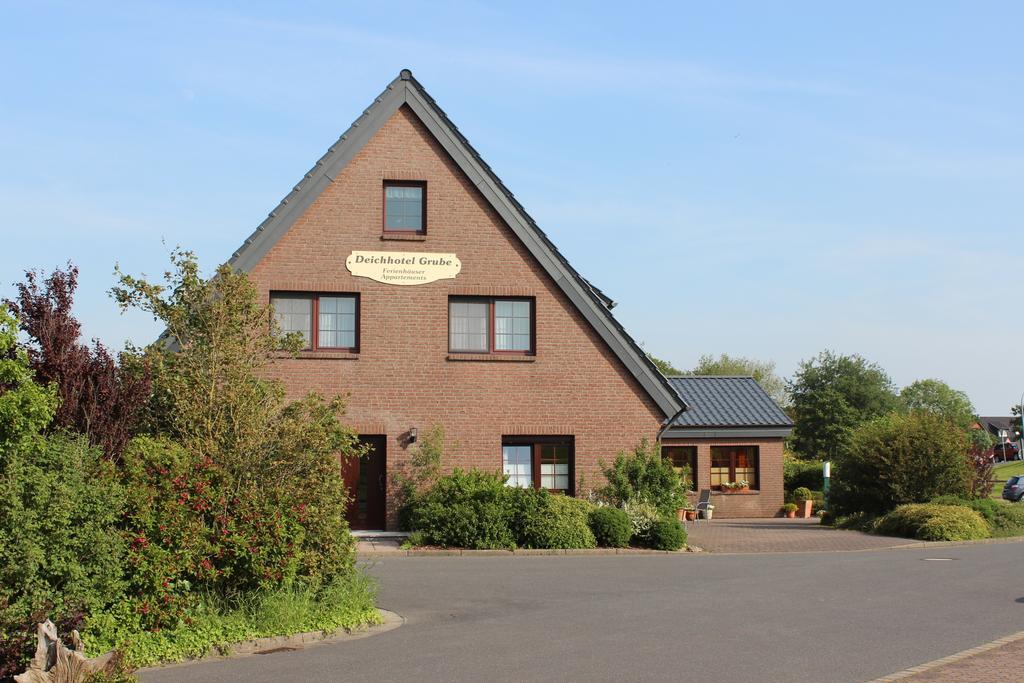 Deichhotel Grube Dorumer Neufeld Buitenkant foto
